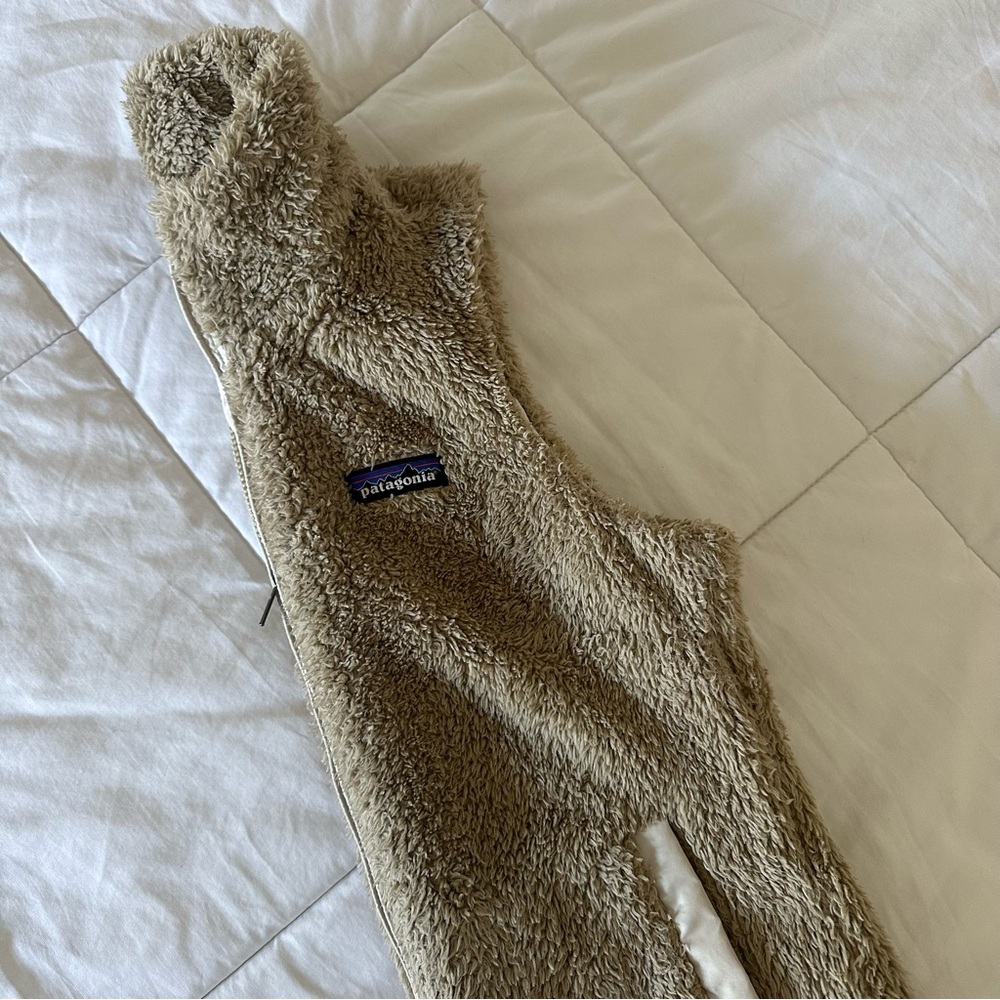 PATAGONIA Los Gatos Sherpa Fleece Vest | Women’s, Beige/Tan, XS | Like New! - Picture 3 of 11
